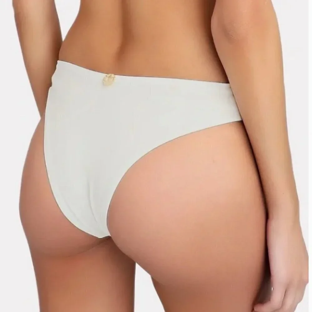 NWOT Bahia Maria Low Rise Cheeky Sofia Light Blue Bikini Bottom Size Large